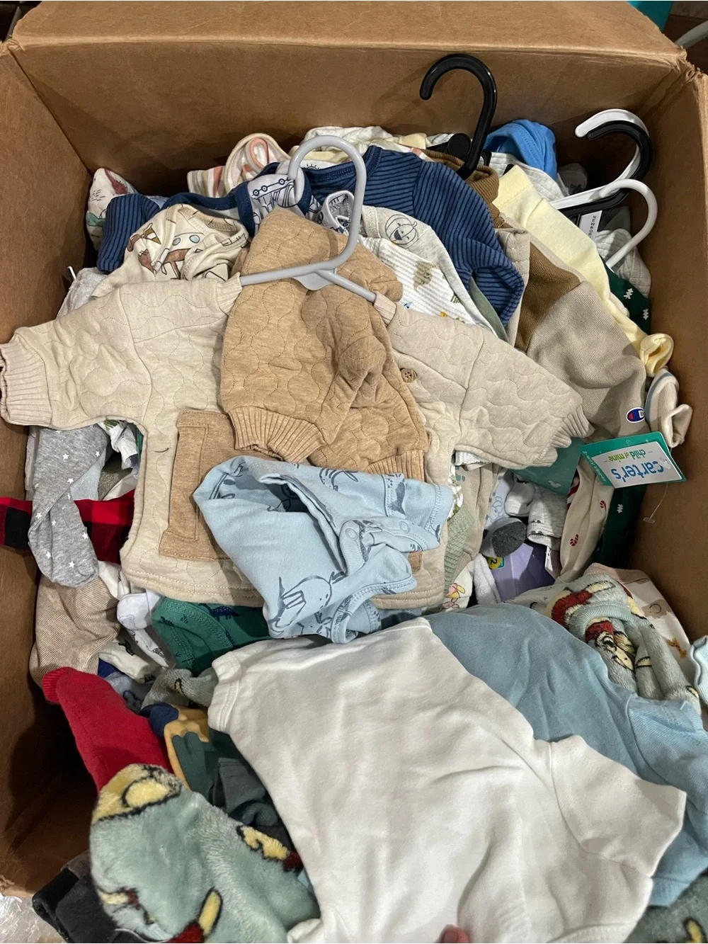 Carter's Mixed Baby Undergarments and Sleepwear in White with Red Accent